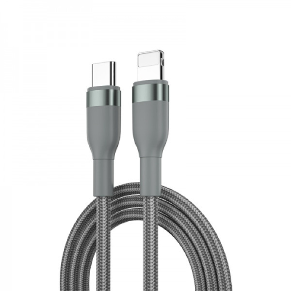 Кабель WIWU Concise USB-C to Lightning 2m 30W Grey